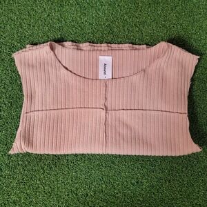 Abound Ribbed Knit Tank‎ Top Sleeveless Casual Everyday Top Size S